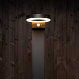 LED's Light RVS Solar LED Tuin Lantaarnpaal met Bewegingssensor - Draadloos - 3 standen - Zwart