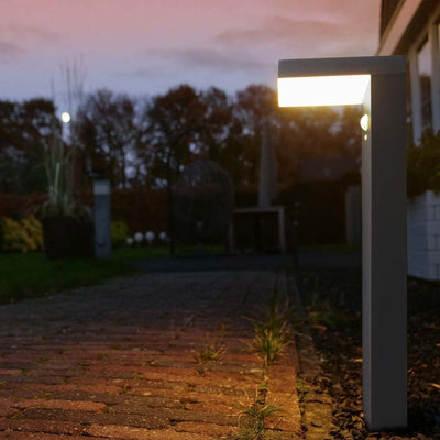 LED-Solar-Gartenleuchte, 600 Lumen – Warmweiß (2700 K) – Bewegungsmelder – Schutzart IP44 – Edelstahl – Schwarz