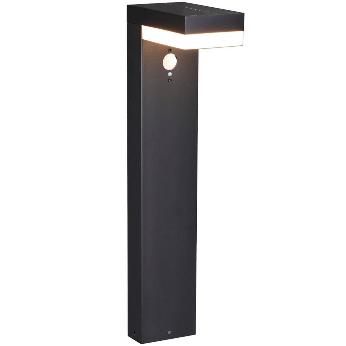 LED's Light RVS Solar LED Garden Lamp Pole Lamp with Motion Sensor - Wireless - 3 Modes - Black