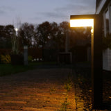 LED's Light RVS Solar LED Garden Lamp Pole Lamp with Motion Sensor - Wireless - 3 Modes - Black