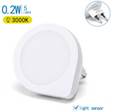 Night light round warm white | day night sensor | 3000K - 0.2 Watt - 5 Lumen - 230V 