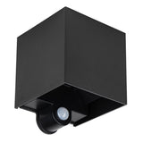 Lumo Qube Sensor Wandlamp Buitenlamp met lichtbron - 380lm 1800K - Zwart