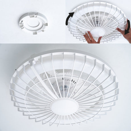 LED plafondventilator Silencio 2800 lumen - 44W - instelbaar 2000K-4000K - afstandsbediening - timer - 48cm - wit