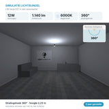 Simulatie lichtbundel LED lamp E27 A60, 100 stuks, 6000K