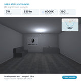 Simulatie lichtbundel LED lamp E27 A60, 100 stuks, 6000K