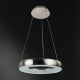 Smart LED Pendant Lamp round 40 cm - Controllable with remote control and app - White &amp; Color - Silver