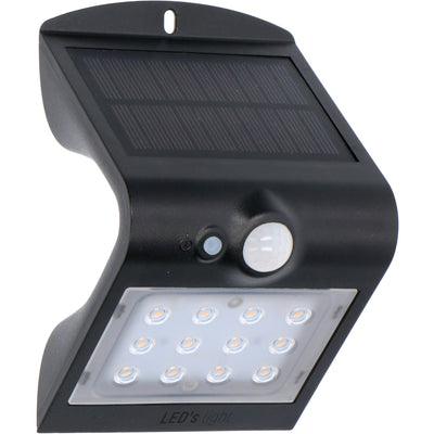 Lampe extérieure solaire LED 220 lumens - 3000K - Capteur de mouvement - 3 modes - IP65