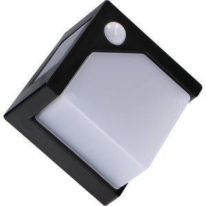 LED Solar Wall Lamp - 50 lumens - Warm white 2700K - Motion sensor - IP44 - Black