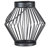 Solar-LED-Laterne aus Rattan, 17 cm – Kabellos, solarbetrieben – Grau