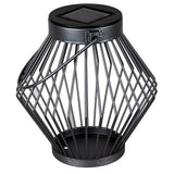 Solar-LED-Laterne aus Rattan, 17 cm – Kabellos, solarbetrieben – Grau