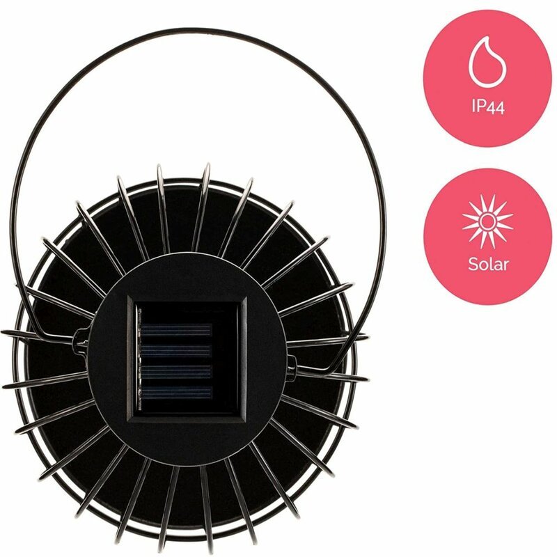 Solar-LED-Tischleuchten mit Sensor – Automatisches Ein-/Ausschalten – Schwarz