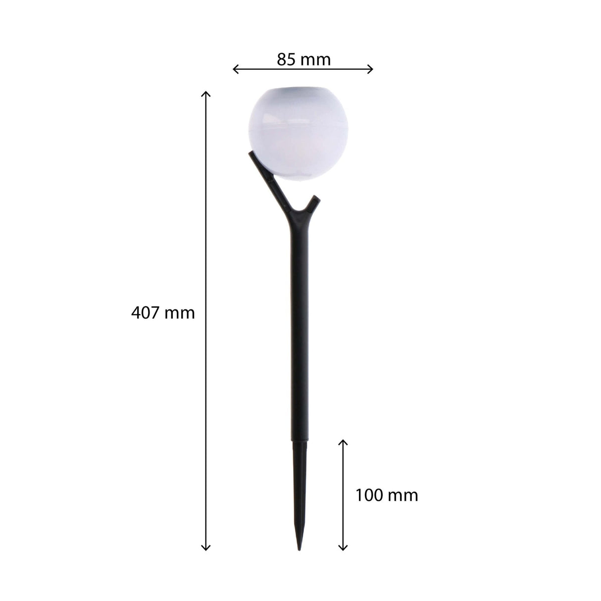Solar LED Tuinlamp met sensor - Nice - Draadloos - Warm wit - Auto aan/uit - 40 cm
