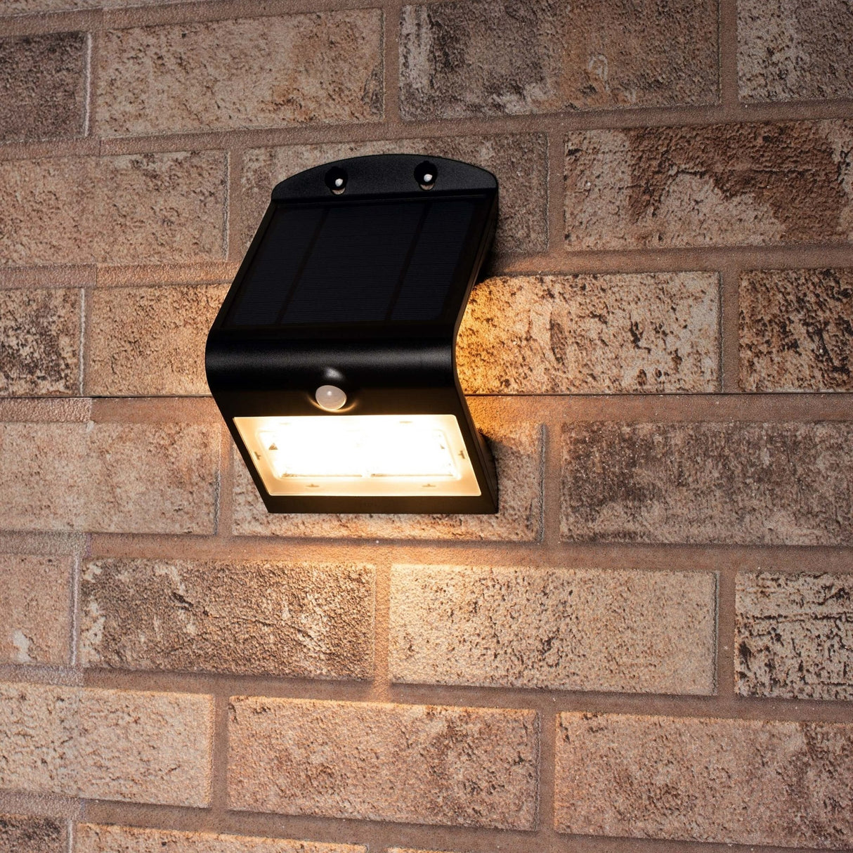 LED's Light Solar LED Buitenlamp met Bewegingssensor 400 - 3 lichtstanden - Automatisch aan/uit - Zwart