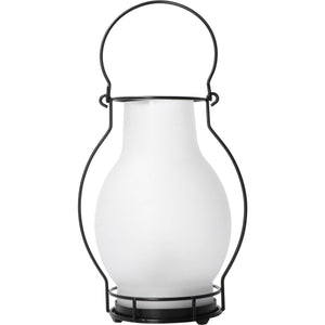LED Solar oil lamp 3 lumen - Extra warm white 2700K - Sensor - IP44 - 28cm - Glass