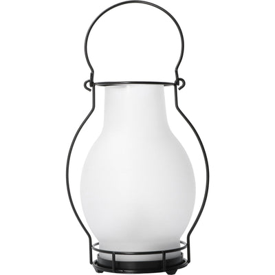 LED Solar olielamp 3 lumen - Extra warmwit 2700K - Sensor - IP44 - 28cm - Glas