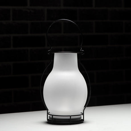 LED Solar olielamp 3 lumen - Extra warmwit 2700K - Sensor - IP44 - 28cm - Glas