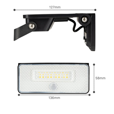 Solar LED Buitenlamp met Bewegingssensor - Koelwit 4000K - 1000 Lumen - IP54 Waterdicht