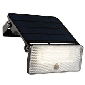 Slim Solar LED Outdoor Lamp 1600 lm with Sensor - Motion Sensor and Night Sensor - Wireless - Black