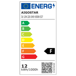 Energiesparlampe E27 tageslichtweiß | LED 12W~1180Lm=82W traditionelle Beleuchtung | 230V Wechselstrom