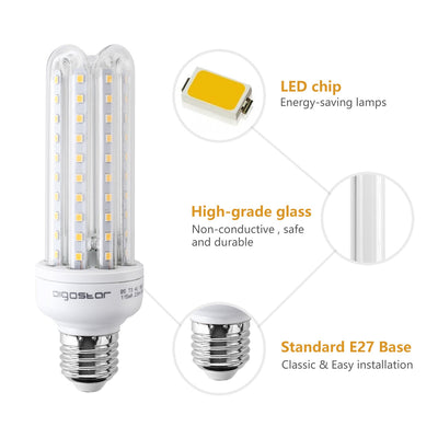 Spaarlamp E27, LED 15W=120W gloeilamp, warmwit 3000K