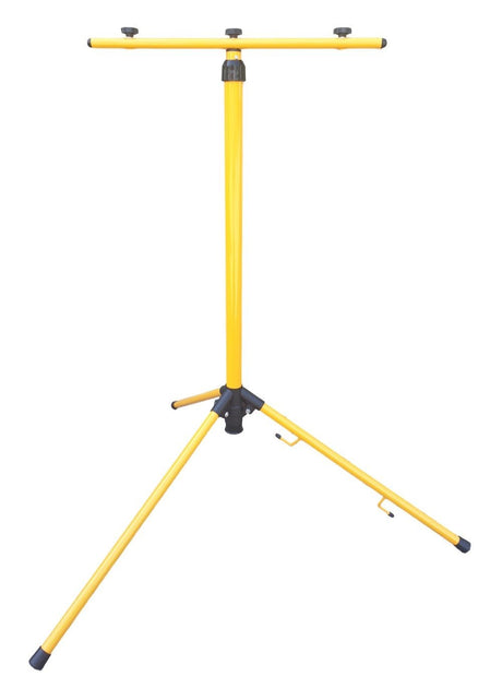 Statief voor max 3 bouwlampen | telescopisch 160cm | geel - LEDPLANET.NL