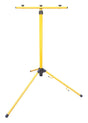 Statief voor max 3 bouwlampen | telescopisch 160cm | geel - LEDPLANET.NL