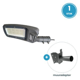 1× 100W straatlamp + muuradapter