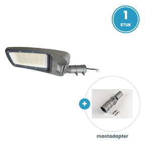 1× 150W straatlamp + mastadapter