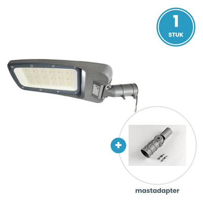 1× 200W straatlamp + mastadapter