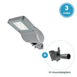 3× 30W 3000K straatlamp + 3 muuradapters