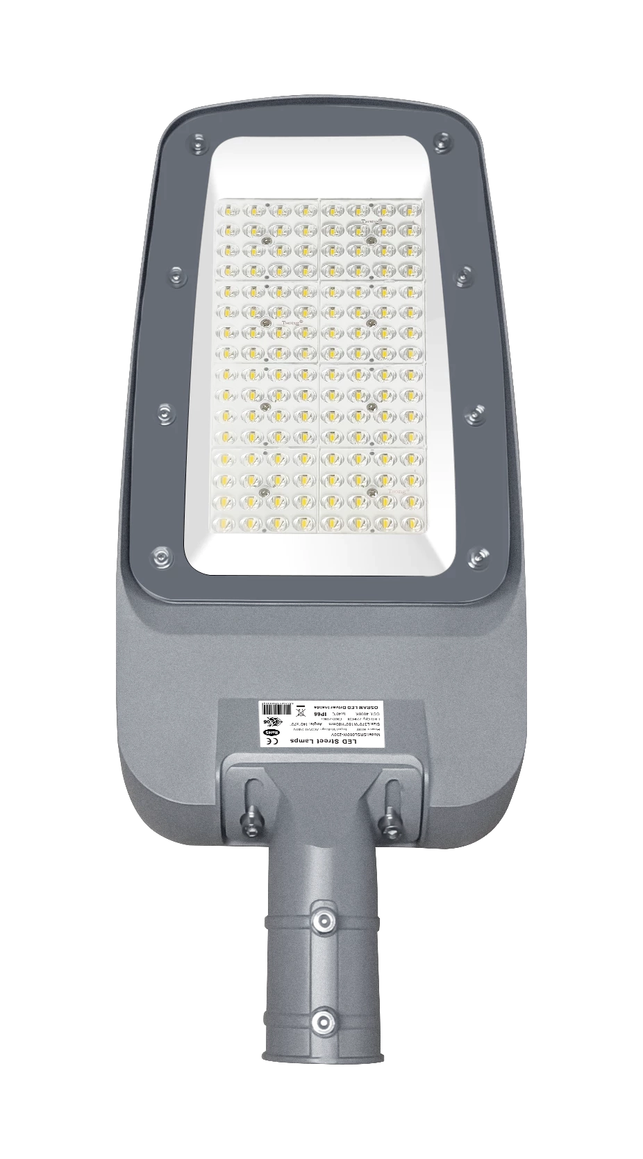 LED straatverlichting-lantaarnpaal-LED, 100W, 12000lm, 6000K, IP65