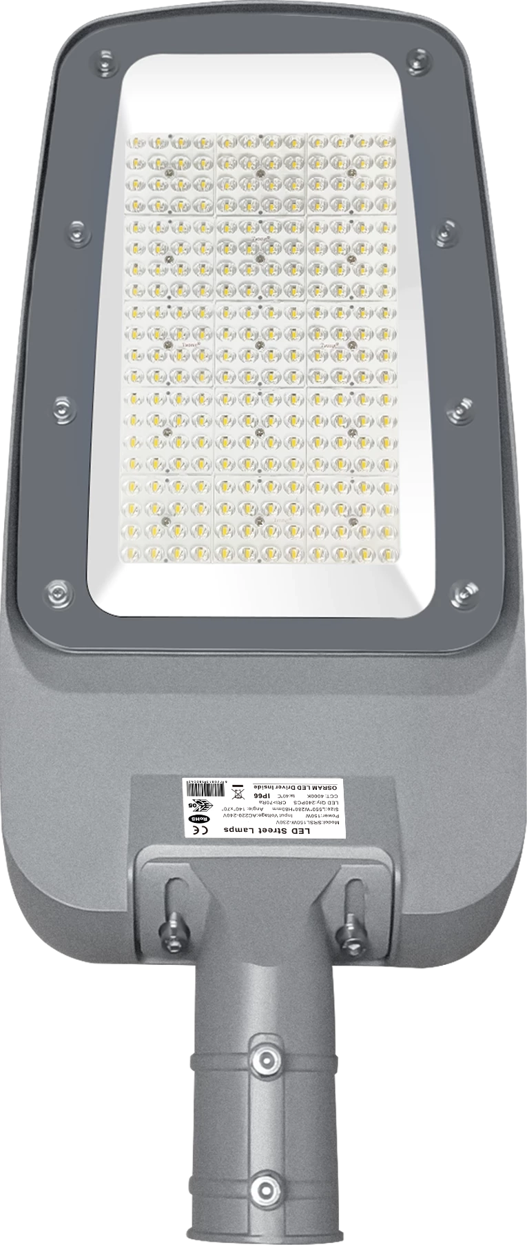 Blls straatverlichting-lantaarnpaal-LED, 120W, 16000lm, 5000K, IP65, voor buitenverlichting