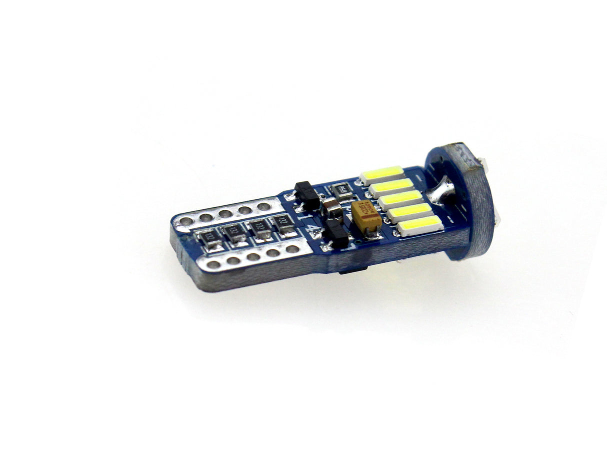 T10 Autolampe W5W 2 Stück | 15-SMD Tageslichtweiß 6000K | CAN-BUS 12V-24V DC