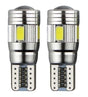 T10 autolamp W5W 2 stuks | 6 - SMD LED daglichtwit 6000K + lens | CANBUS 12V DC - LEDPLANET.NL