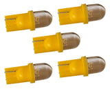 T10 autolamp 5 stuks | dashbordverlichting | geel | LED 12V DC