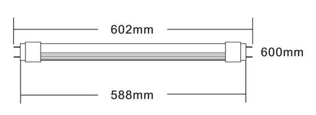 Leuchtstoff-LED-Lampe | T8-Leuchtstofflampe | 60cm | Kaltweiß 4000K | mit Anlasser