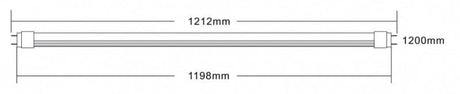 TL LED lamp | T8 TL lamp | 120 cm | koelwit 4000K | met starter - LEDPLANET.NL