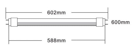 TL LED lamp | T8 TL lamp | 60 cm | koelwit 4000K | met starter - LEDPLANET.NL