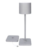 TouchDim wiederaufladbare LED-Tischlampe – Dimmbar durch Berührung – Innen und Außen – Grau