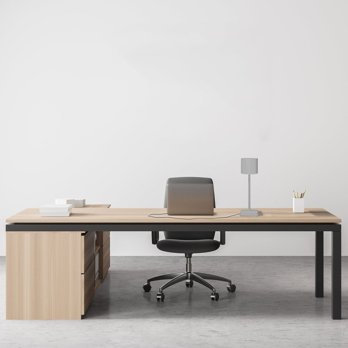 TouchDim wiederaufladbare LED-Tischlampe – Dimmbar durch Berührung – Innen und Außen – Grau