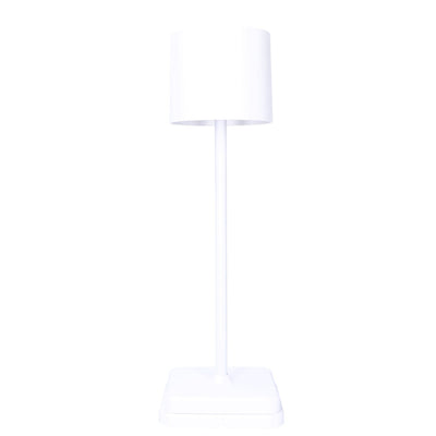 Lampe de table LED rechargeable 175 lumens - Intensité réglable par touche tactile - 3 couleurs de lumière - IP54 - Batterie 10 heures - Blanche