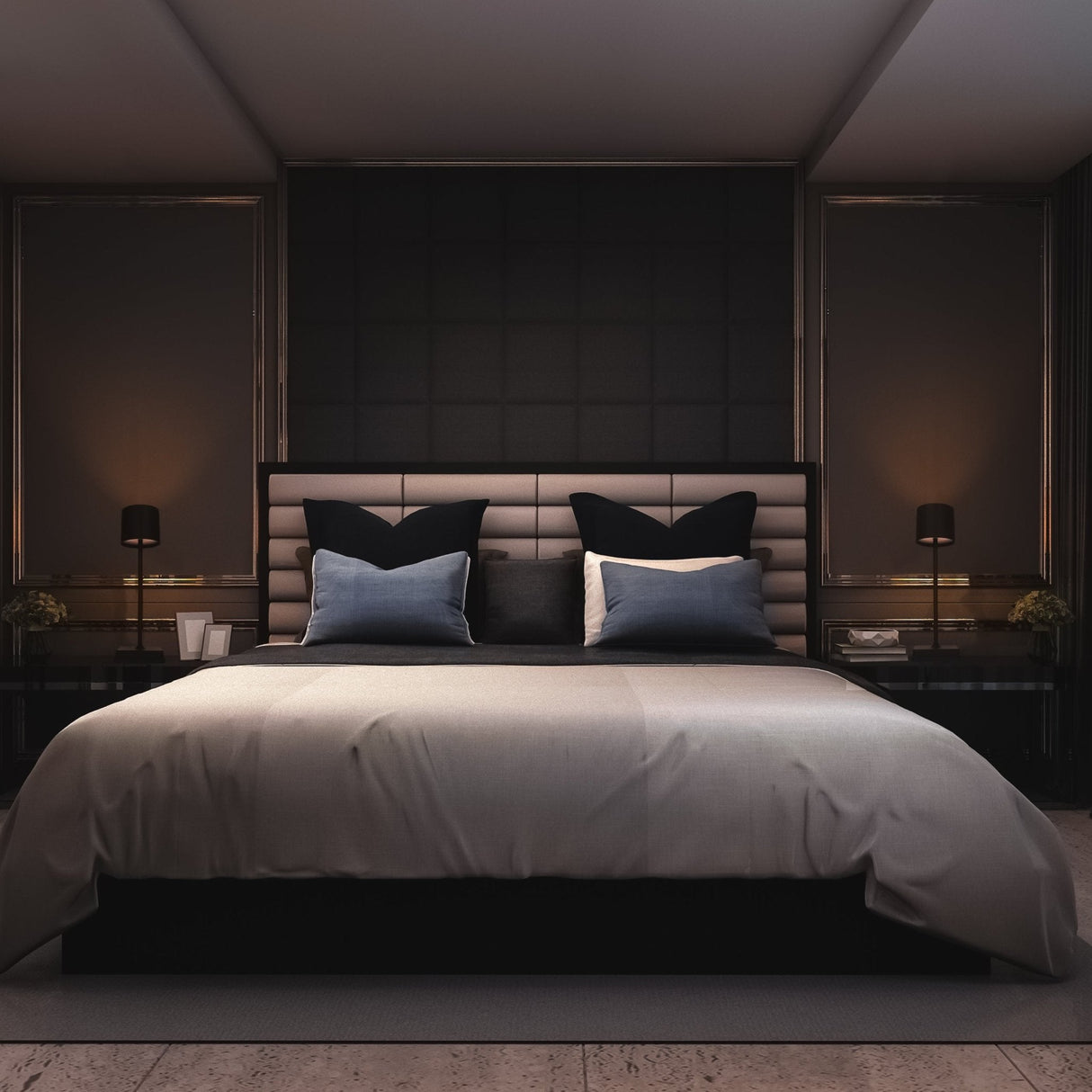 TouchDim wiederaufladbare LED-Tischlampe – Dimmbar durch Berührung – Innen und Außen – Schwarz