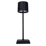 TouchDim wiederaufladbare LED-Tischlampe – Dimmbar durch Berührung – Innen und Außen – Schwarz