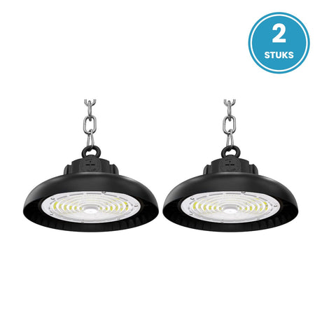 2× UFO LED high bay 200W daglichtwit 6000K - 2 stuks