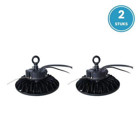 2× UFO LED high bay 150W koelwit 4000K - 2 stuks