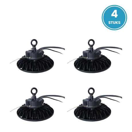 4× UFO LED high bay 150W koelwit 4000K - 4 stuks
