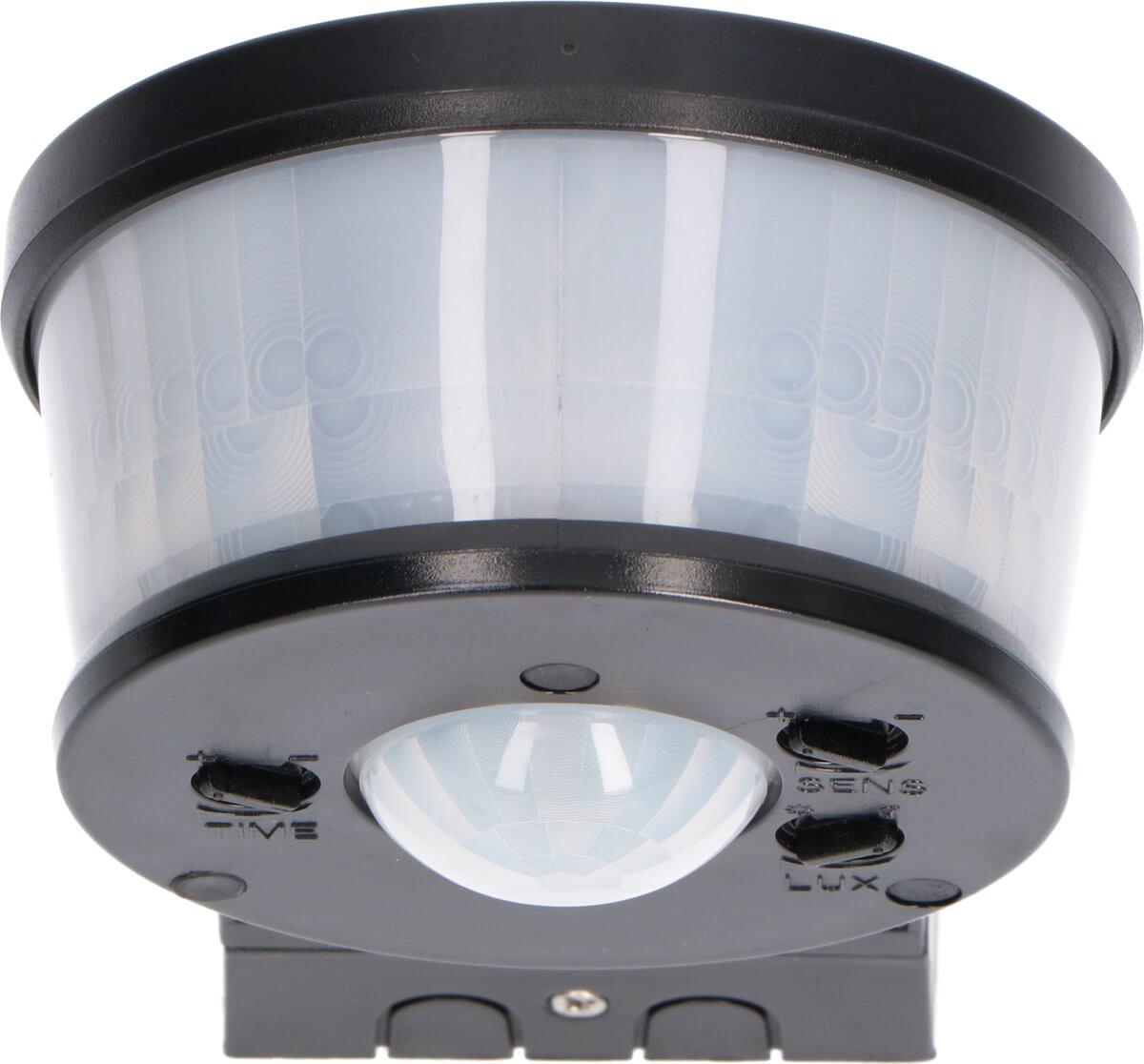 LED-Bewegungsmelder Light Pro mit universeller Winkelhalterung – 12 Meter Reichweite – Schwarz