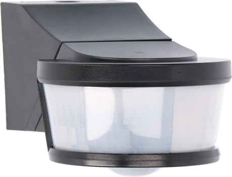 LED's Light Pro Motion Sensor with Angle Bracket Universal - 12 Meter Range - Black
