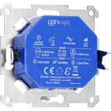Universal LED rotary dimmer up to 250 watts - Suitable for all dimmable lamps - 2 wires