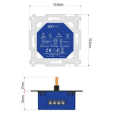 Universal LED rotary dimmer up to 250 watts - Suitable for all dimmable lamps - 2 wires